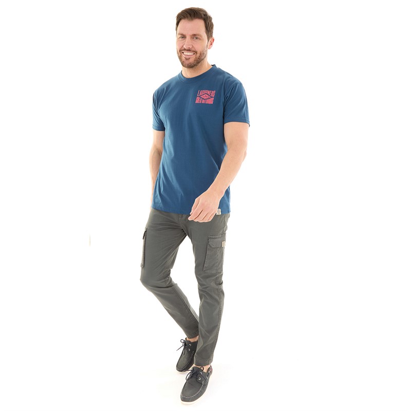 Lagooners Mens Denali T-Shirt Washed Navy