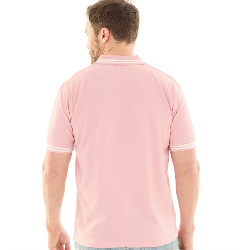 Lagooners Mens Sargasso Polo Pink