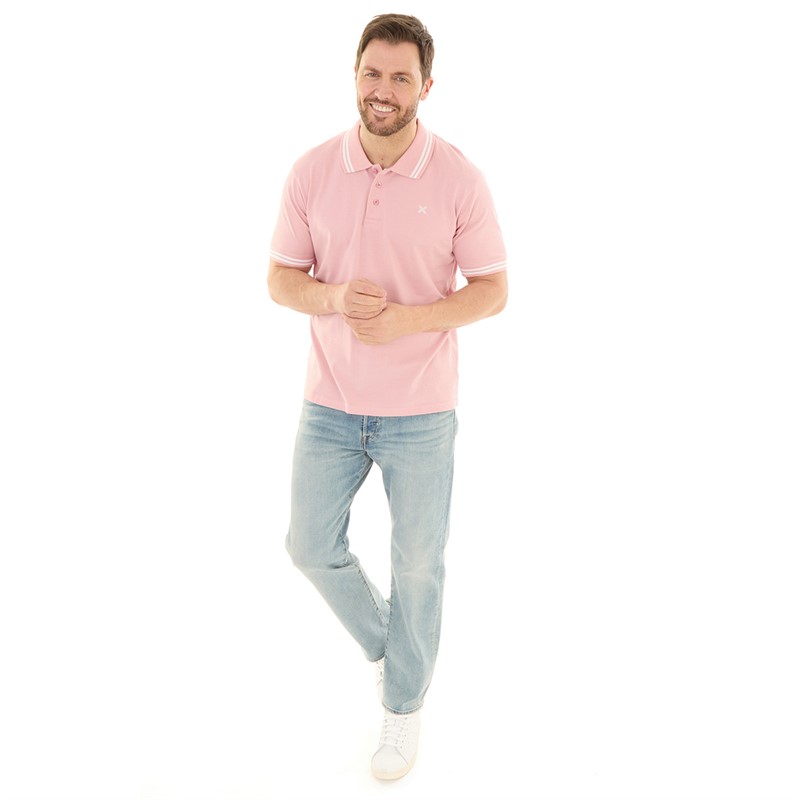 Lagooners Mens Sargasso Polo Pink