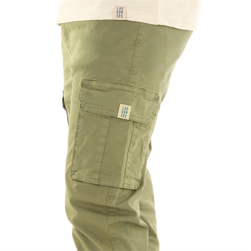 Lagooners Mens Arlo Cargo Pants Khaki