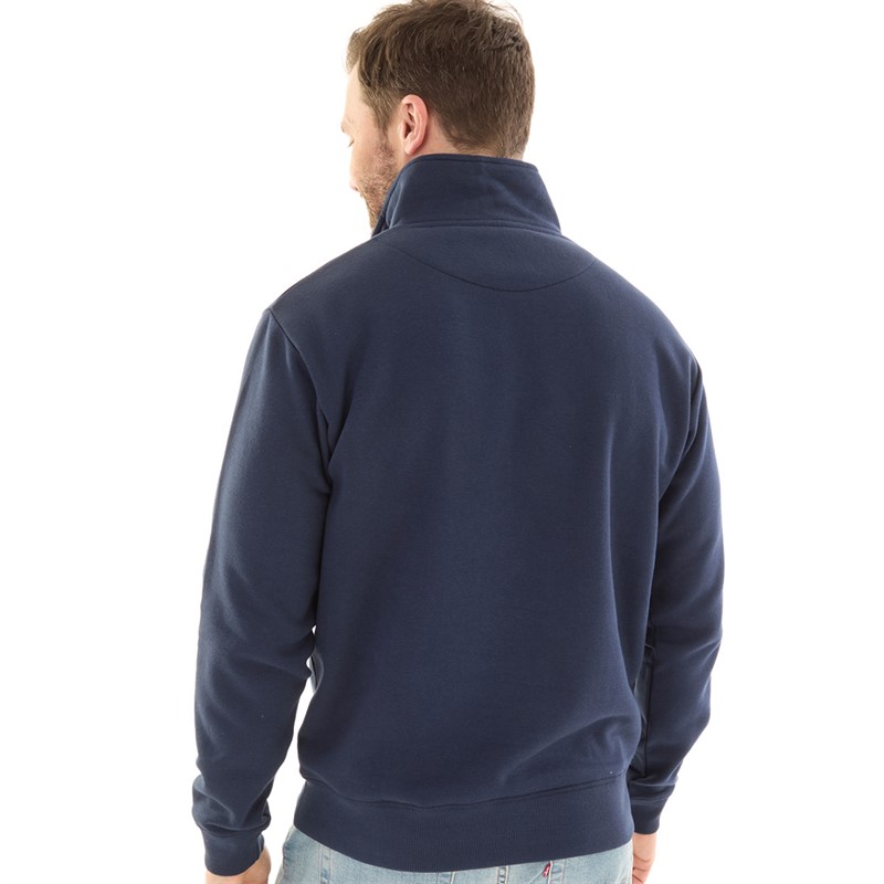 Lagooners Mens Sargasso Funnel Neck Sweat Navy