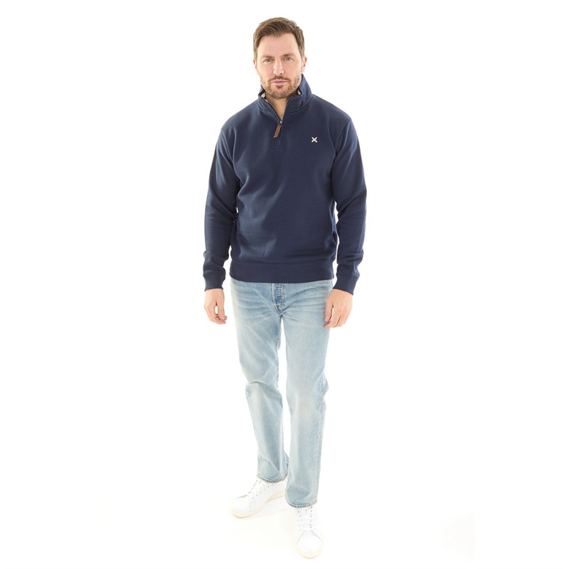 Lagooners Mens Sargasso Funnel Neck Sweat Navy