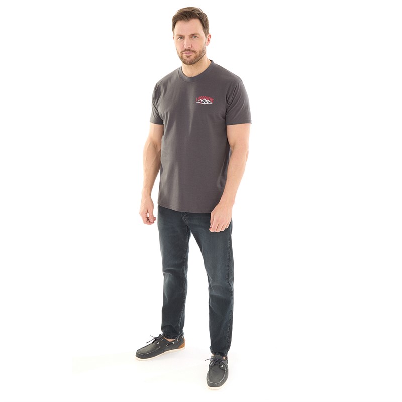 Lagooners Mens Rundle T-Shirt Charcoal