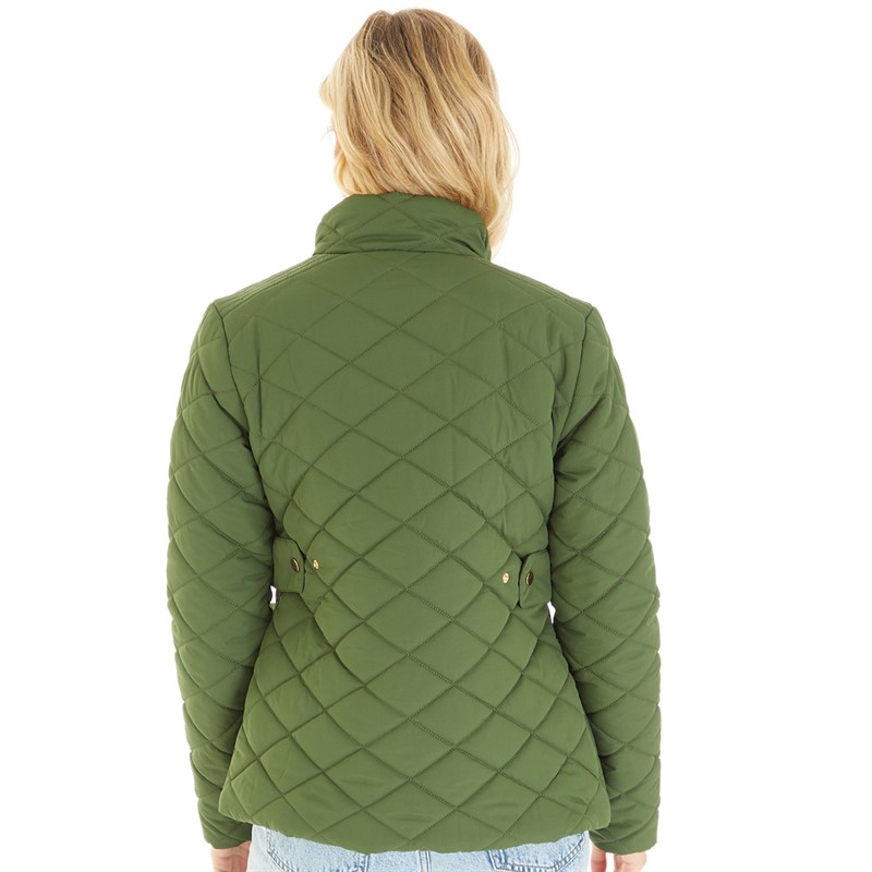 Lagooners Womens Great Outdoors Quilted Jacket Forest Green