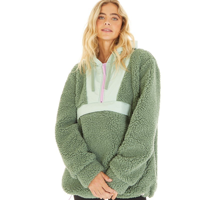 Lagooners Womens Myla Hooded Fleece Meadow Green