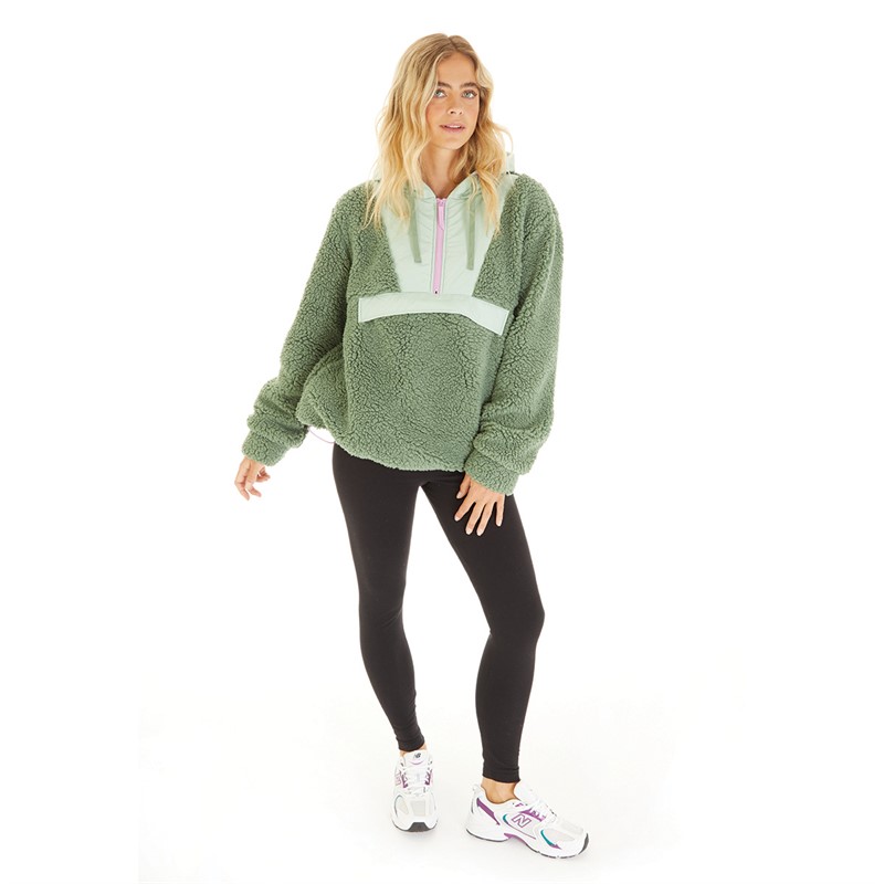 Lagooners Womens Myla Hooded Fleece Meadow Green