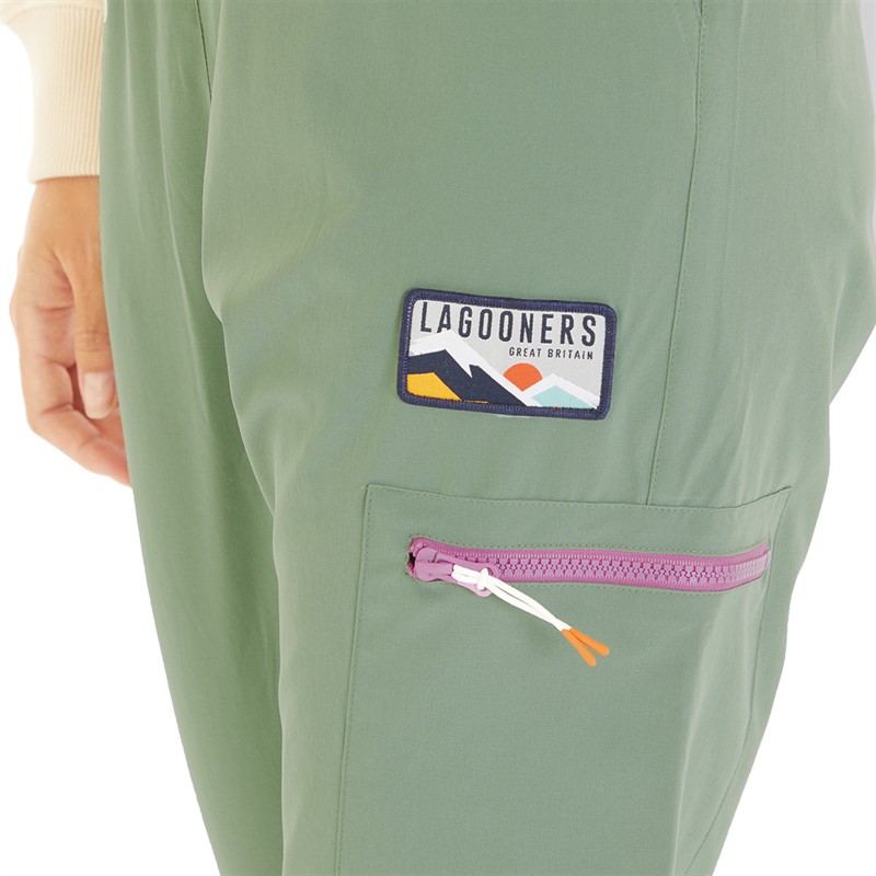 Lagooners Womens Walking Trousers Khaki