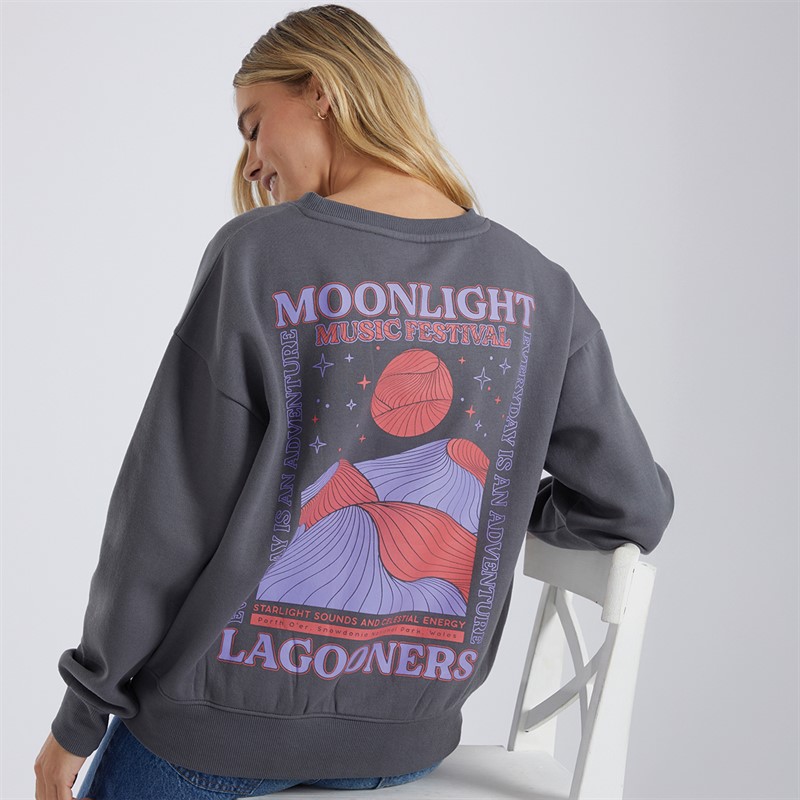 Lagooners Womens Moonlight Sweatshirt Charcoal