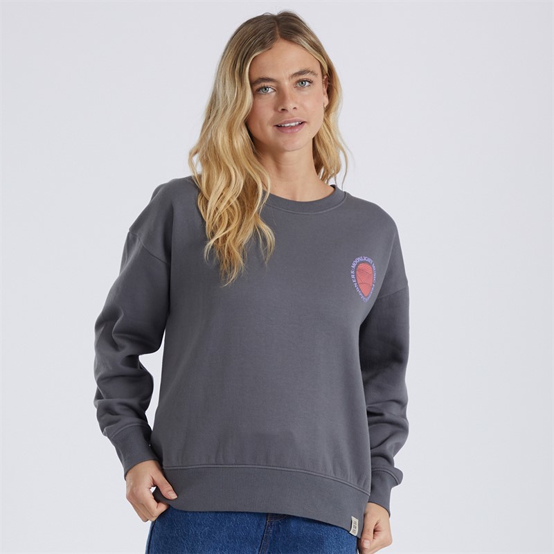 Lagooners Womens Moonlight Sweatshirt Charcoal