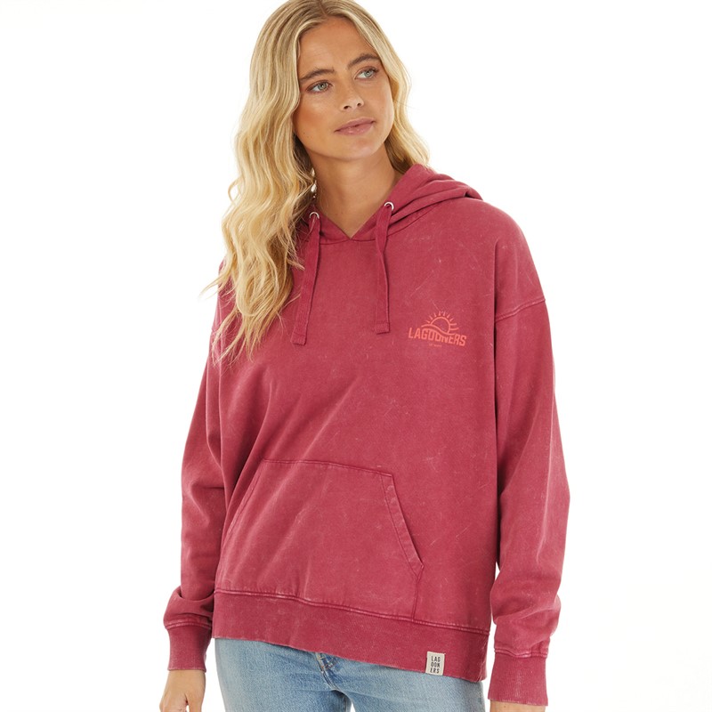 Lagooners Womens Adalee Hoodie Red Plum