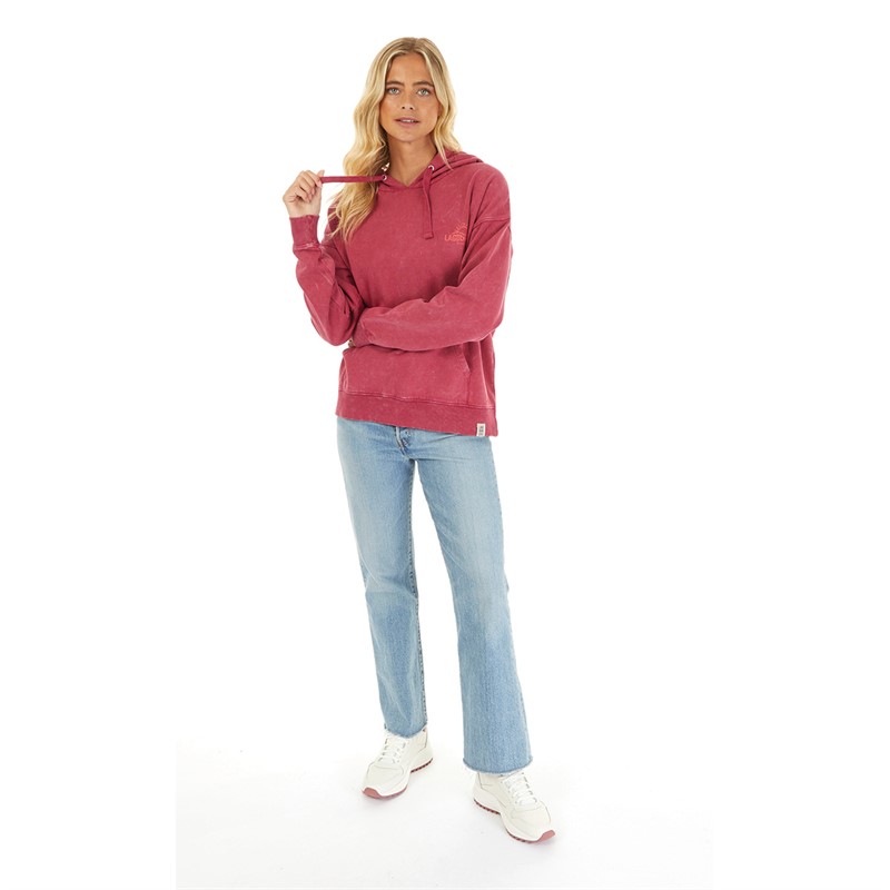 Lagooners Womens Adalee Hoodie Red Plum