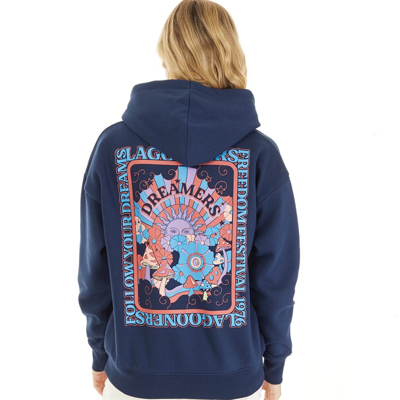 Lagooners Womens Dreamers Hoodie Navy