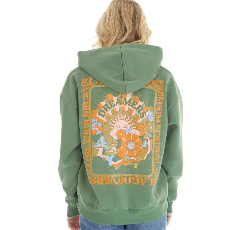 Lagooners Womens Dreamers Hoodie Sage