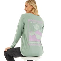 Lagooners Womens Moonlight Long Sleeve T-Shirt Green Bay