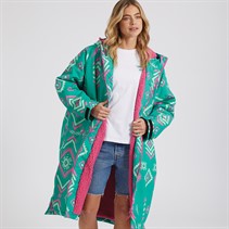 Lagooners Womens Bay Changing Robe Teal Green