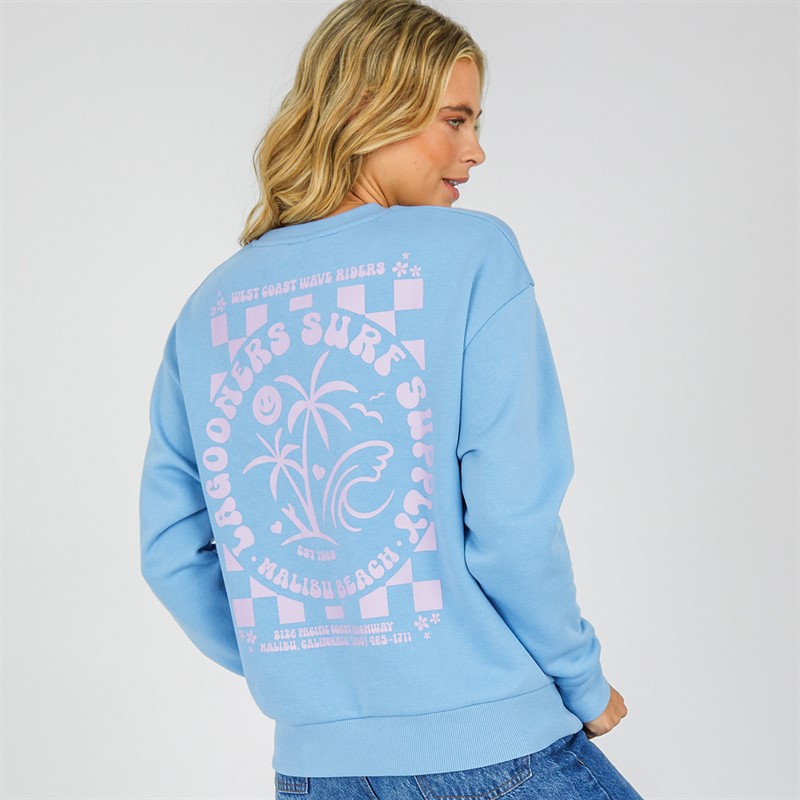 Lagooners Womens Malibu Sweatshirt Blissful Blue