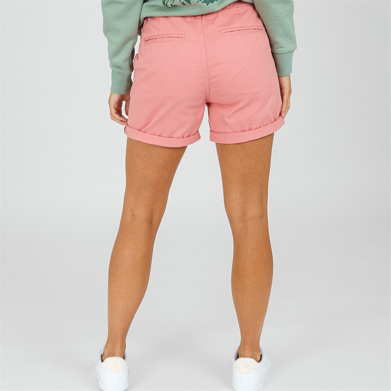 Lagooners Womens Billie Chino Shorts Peach Pink