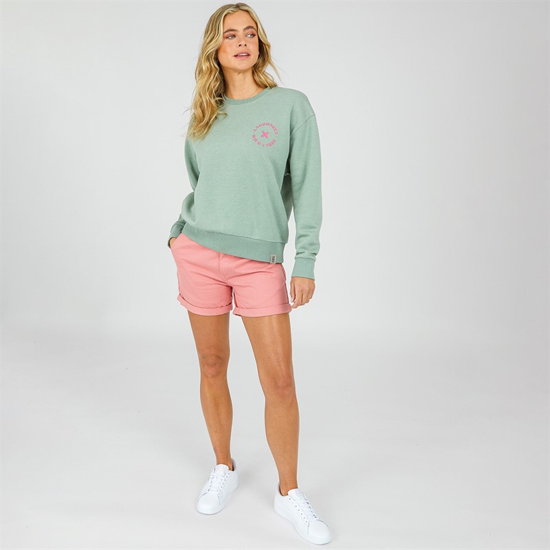 Lagooners Womens Billie Chino Shorts Peach Pink