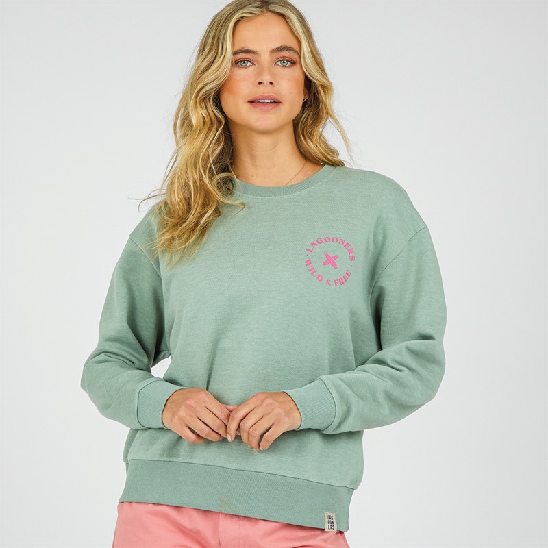 Lagooners Womens Bamboo Sweatshirt Khaki