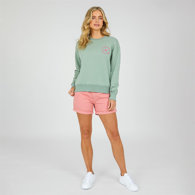 Lagooners Womens Bamboo Sweatshirt Khaki