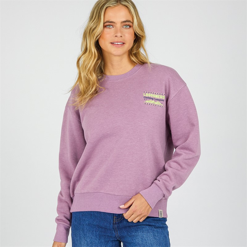 Lagooners Womens Canyon Sweatshirt Grape