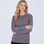 Lagooners Womens Abseil Long Sleeve T-Shirt Charcoal