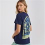 Lagooners Womens Psychedelic T-Shirt Navy