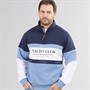 Lagooners Mens Exmouth Funnel Neck Sweat Navy/Blue