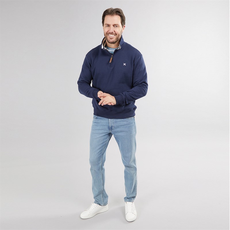 Lagooners Mens Sargasso Funnel Neck Sweat Navy