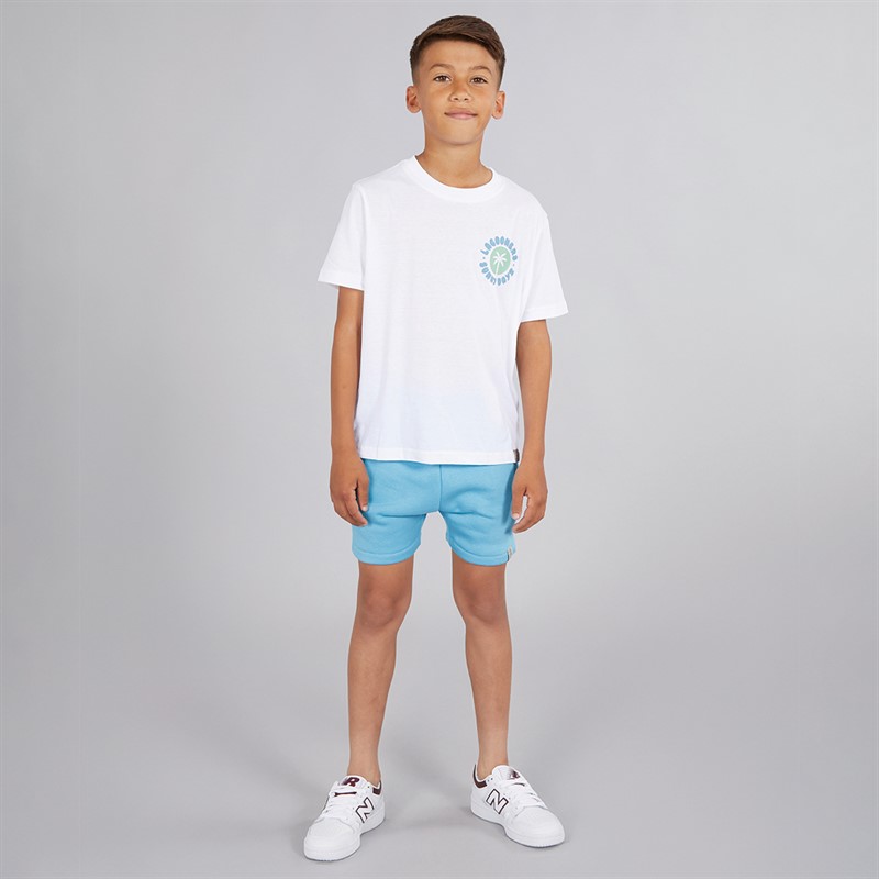 Lagooners Boys Bendricks T-Shirt And Shorts Co-Ord Set White/Blue