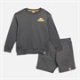 Lagooners Boys Ramsgrove Sweatshirt And Shorts Co-Ord Set Charcoal