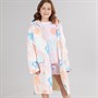 Lagooners Girls San Diego Waterproof Changing Robe White Multi Print