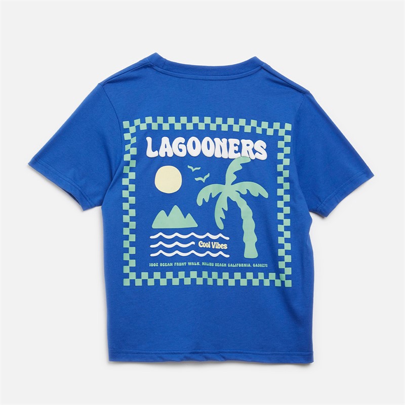 Lagooners Boys Colwyn T-Shirt And Shorts Co-Ord Set Cobalt