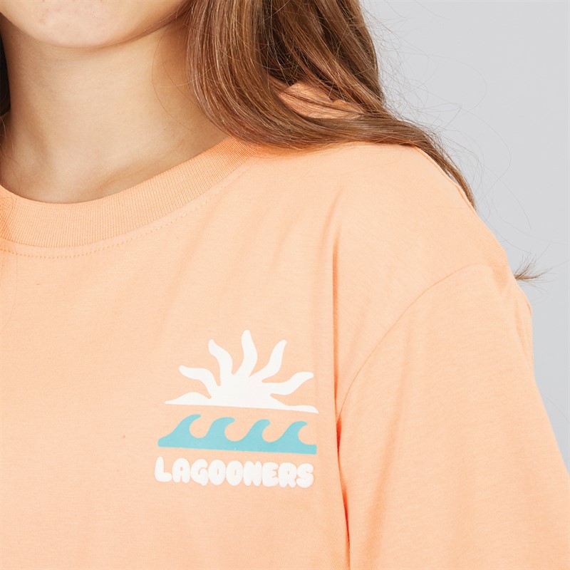 Lagooners Girls Seaway T-Shirt Peach