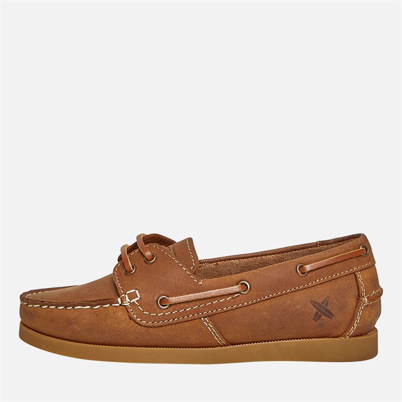 Lagooners Womens Janey Deck Shoes Brown