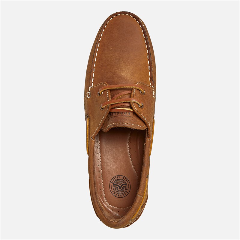 Lagooners Mens Arthur Deck Shoes Brown