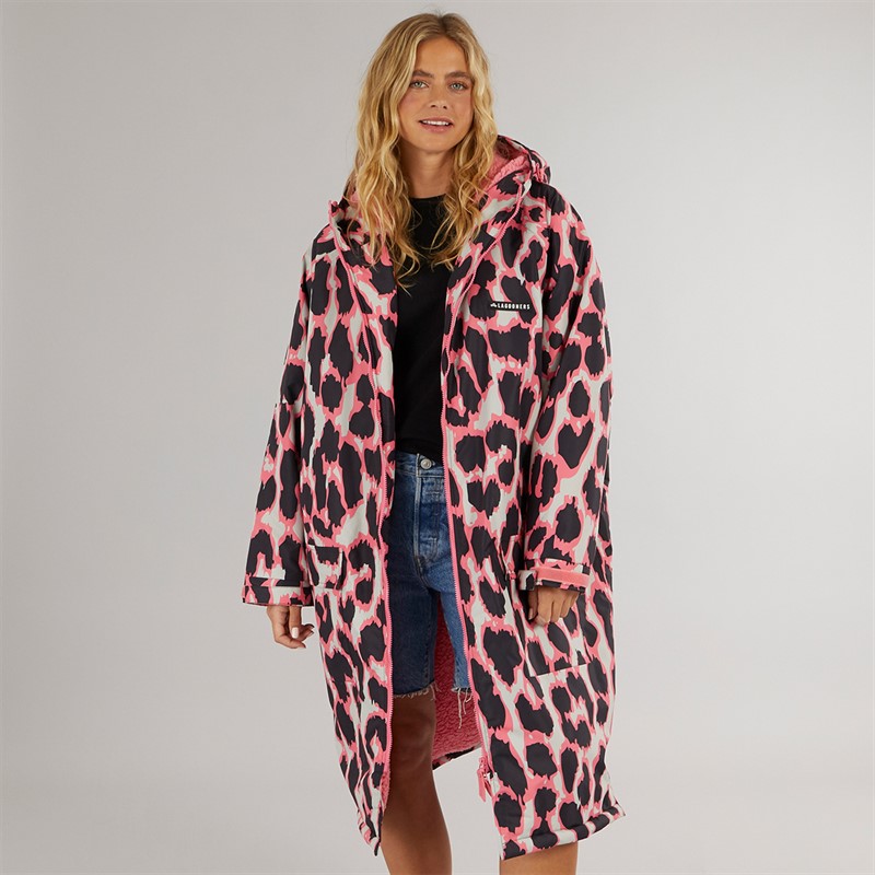 Lagooners Womens Newby Waterproof Changing Robe Leopard