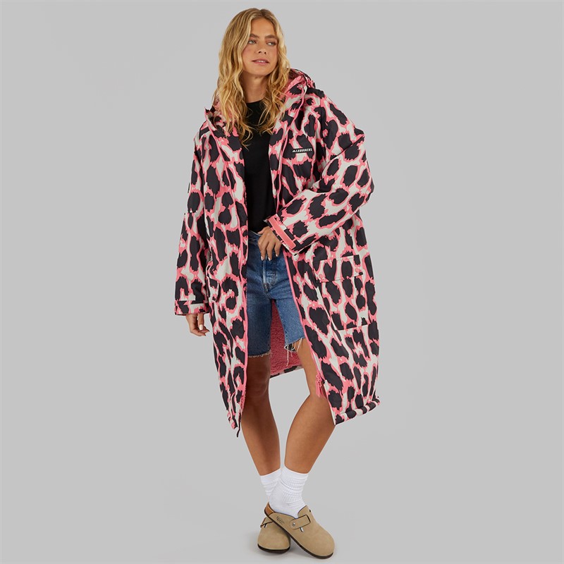 Lagooners Womens Newby Waterproof Changing Robe Leopard