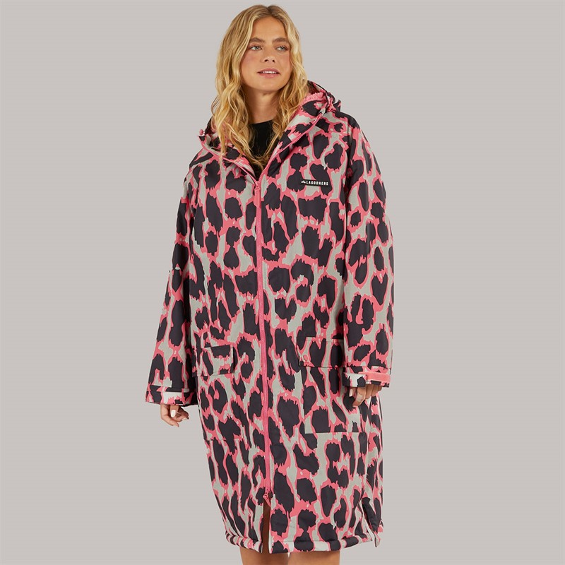 Lagooners Womens Newby Waterproof Changing Robe Leopard