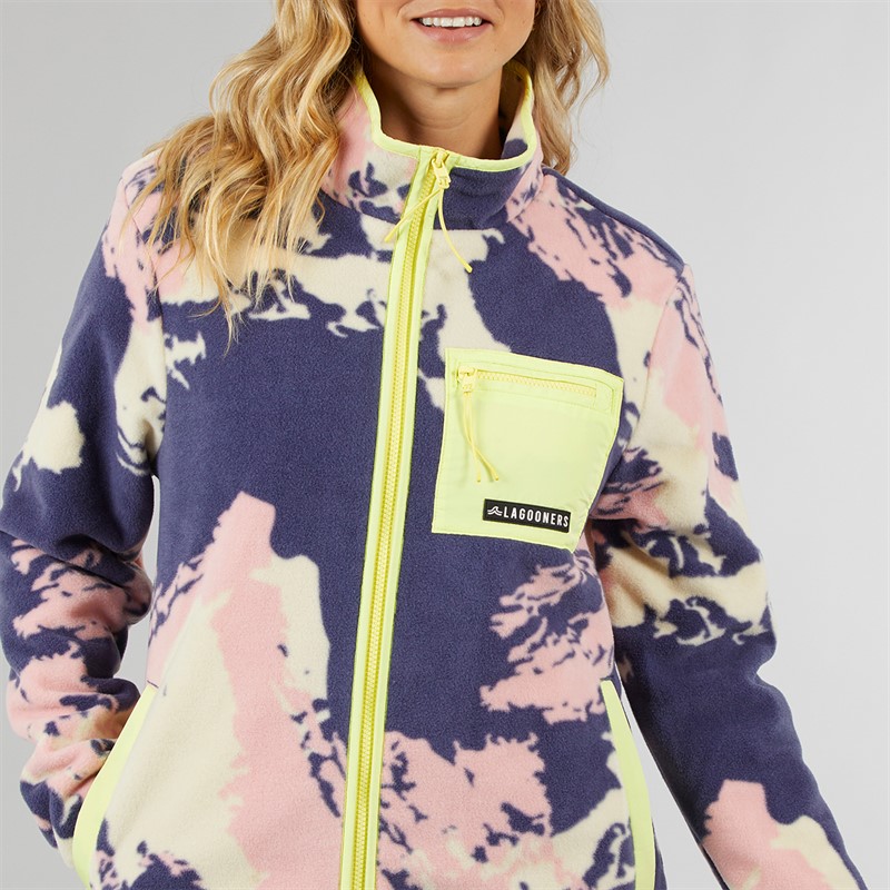 Lagooners Damen Lake District Reißverschluss Durch Fleece Jacke Multi