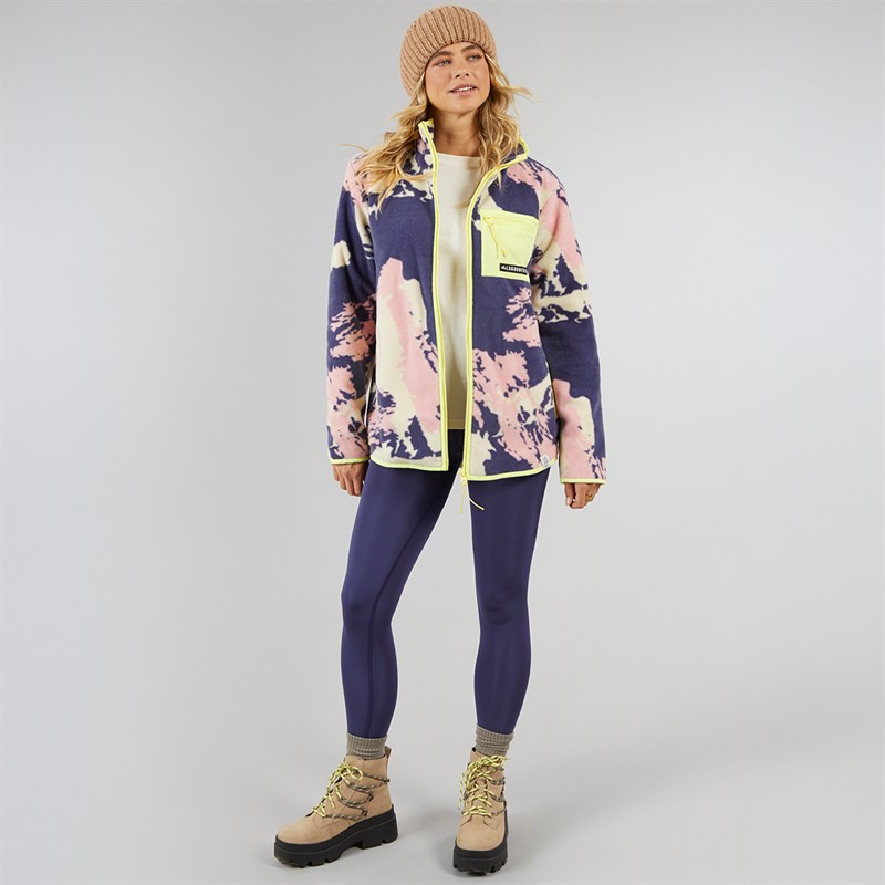 Lagooners Damen Lake District Reißverschluss Durch Fleece Jacke Multi