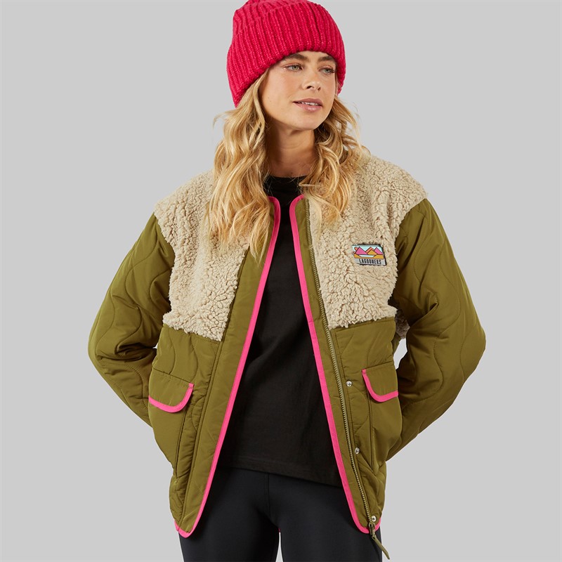 Lagooners Womens Chatsworth Bomber Jacket Khaki