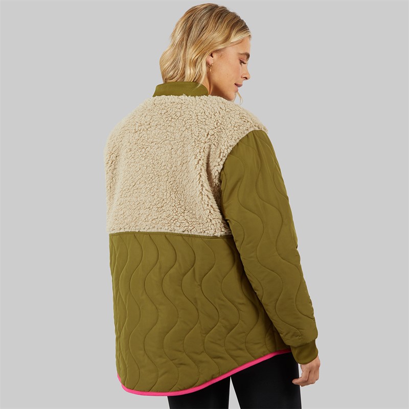 Lagooners Womens Chatsworth Bomber Jacket Khaki