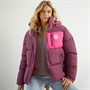 Lagooners Damen St Austell Kurze Steppjacke Burgunderrot