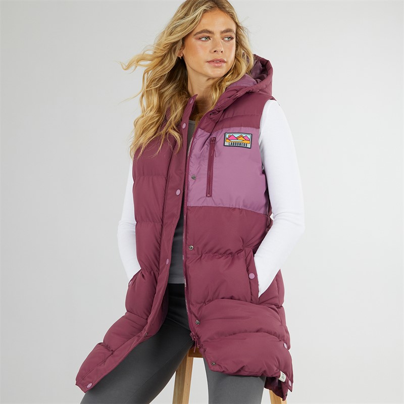 Lagooners Womens Explorer Gilet Burgundy - Size 14