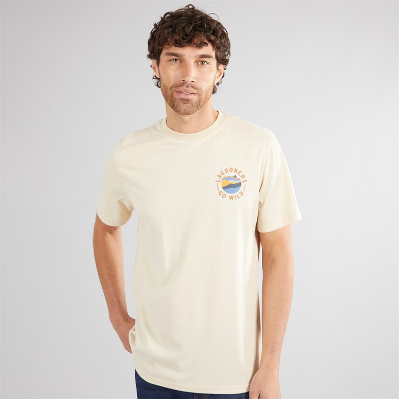 Lagooners Mens Barney T-Shirt Ecru