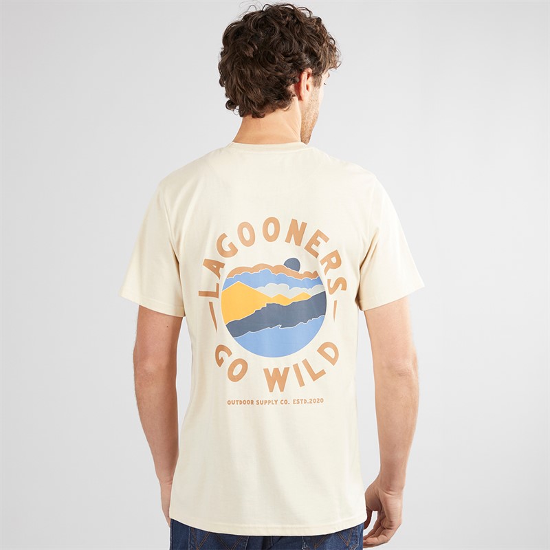 Lagooners Mens Barney T-Shirt Ecru
