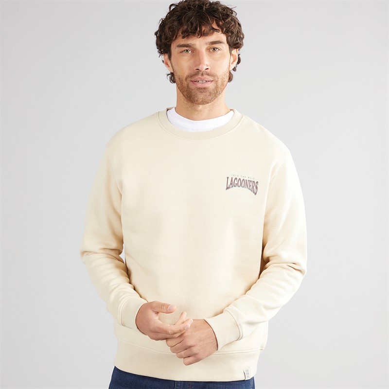 Lagooners Mens Tribe Sweatshirt Ecru