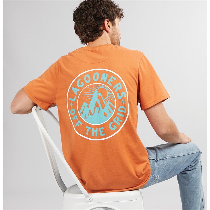 Lagooners Mens West T-Shirt Burnt Orange