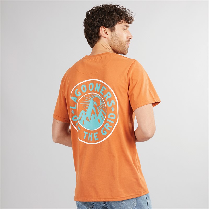 Lagooners Mens West T-Shirt Burnt Orange